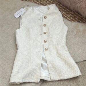 Lovers + Friends White Schuyler Top